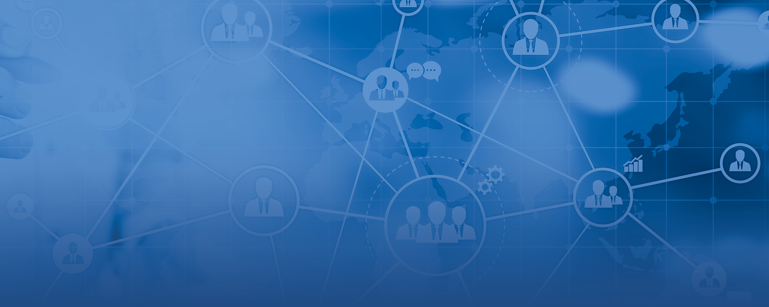 world map with connections